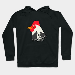 Rooster’s shadow of love Hoodie